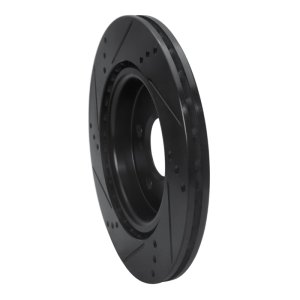 Mercedes-Benz CLA250 Brake Rotor (1) - Rear Right - R1 Concepts - Drilled & Slotted - Black - `14-`19